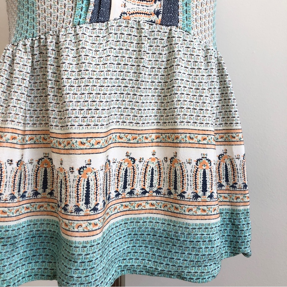 Vanessa Virginia Anthropologie Montara 100% Silk Peplum Blouse sz 0 - Picture 4 of 12